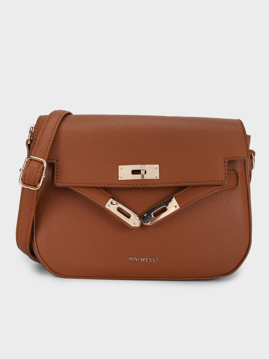 Mila Brown Sling Bag