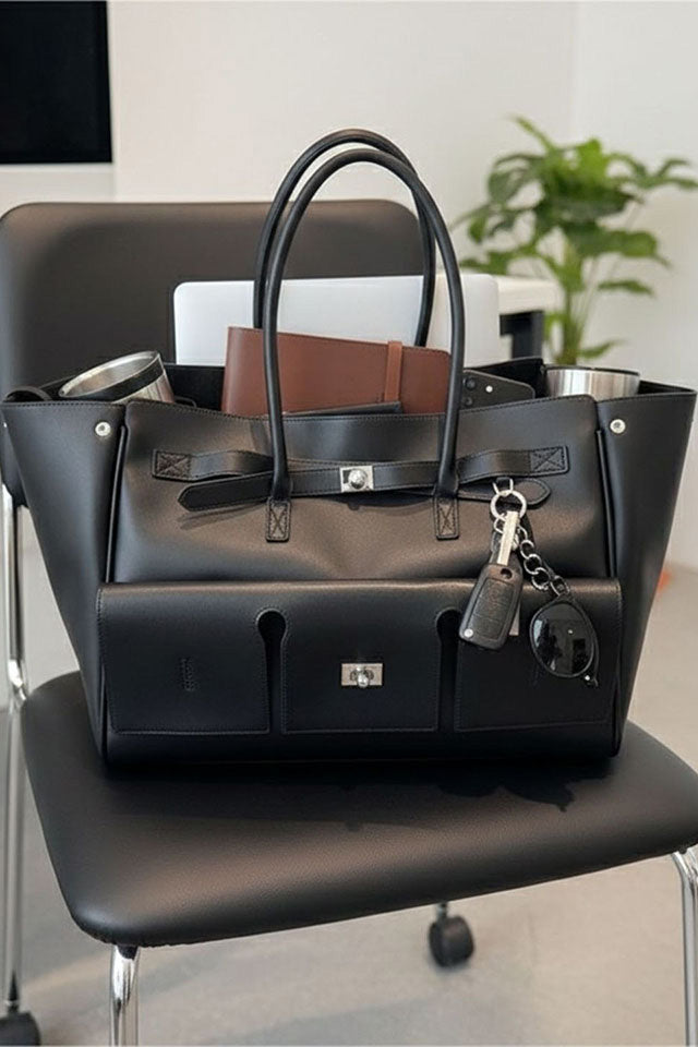 Hugo Jumbo Black Tote