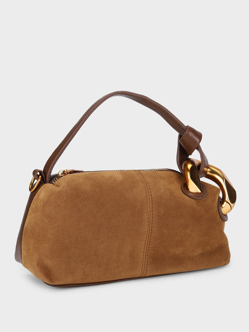 Blake Suede Beige Handbag