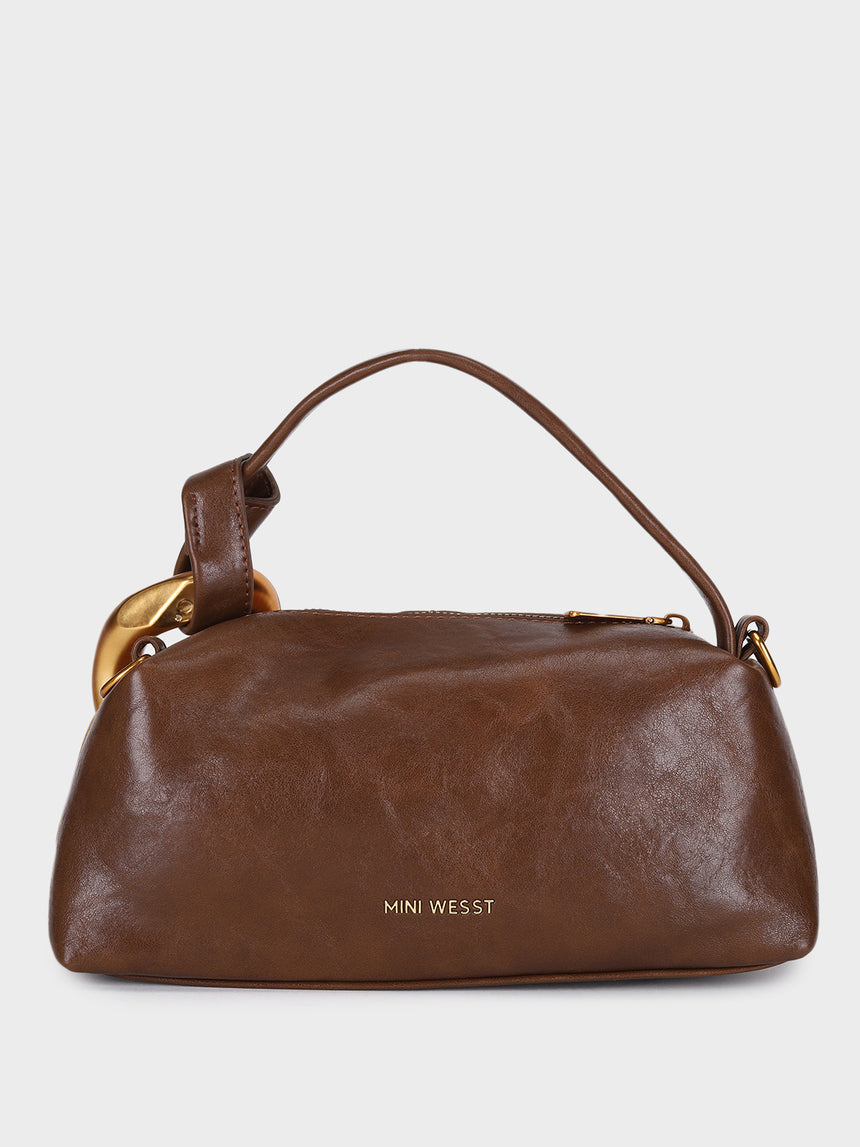 Blake Suede Beige Handbag