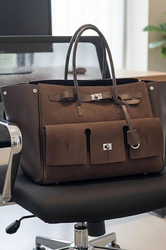 Hugo Jumbo Brown Tote