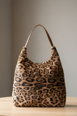 Leopard Trails Light Brown Handbag