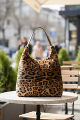 Leopard Trails Light Brown Handbag