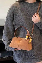 Blake Suede Beige Handbag