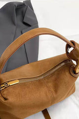 Blake Suede Beige Handbag