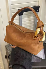 Blake Suede Beige Handbag