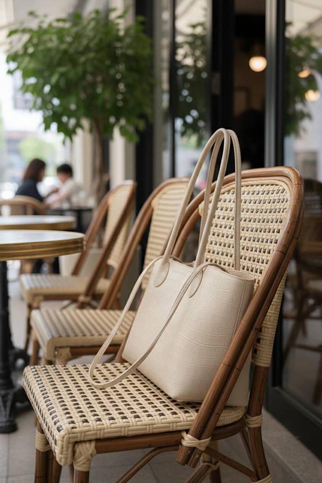 James Off White Tote Bag