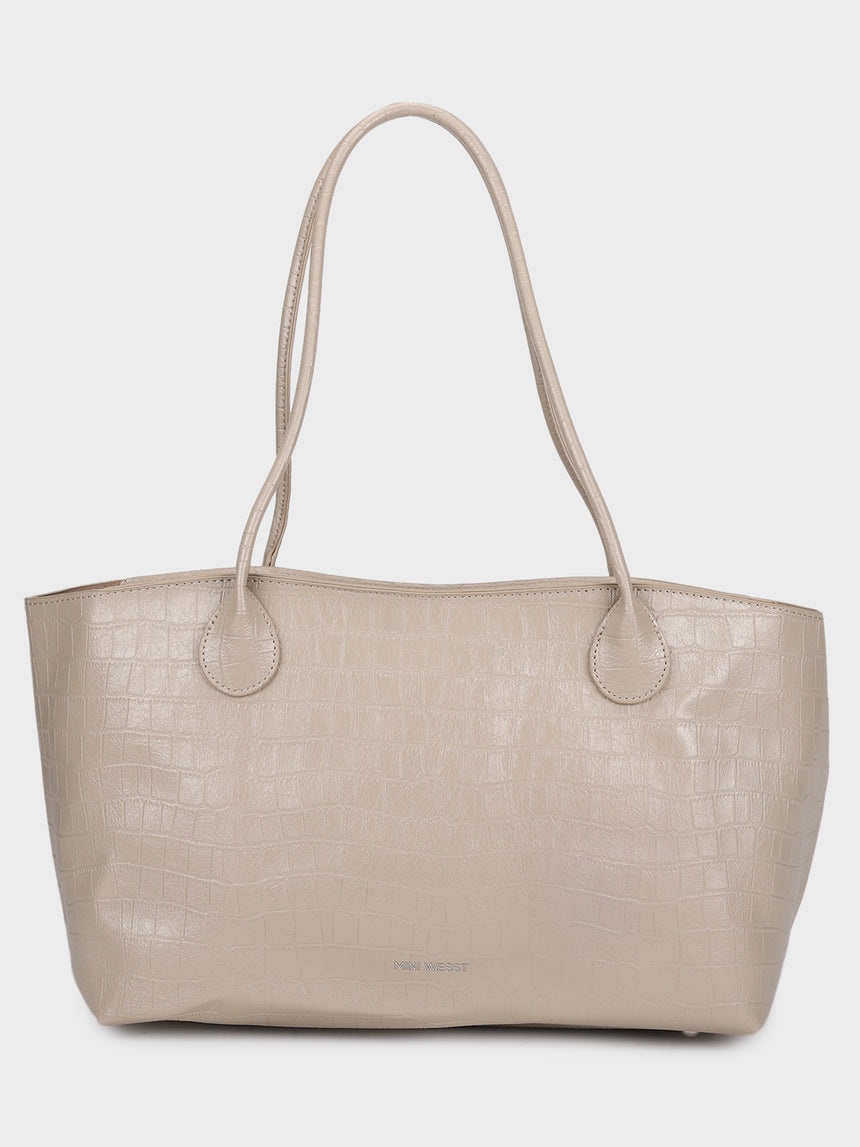 James Off White Tote Bag