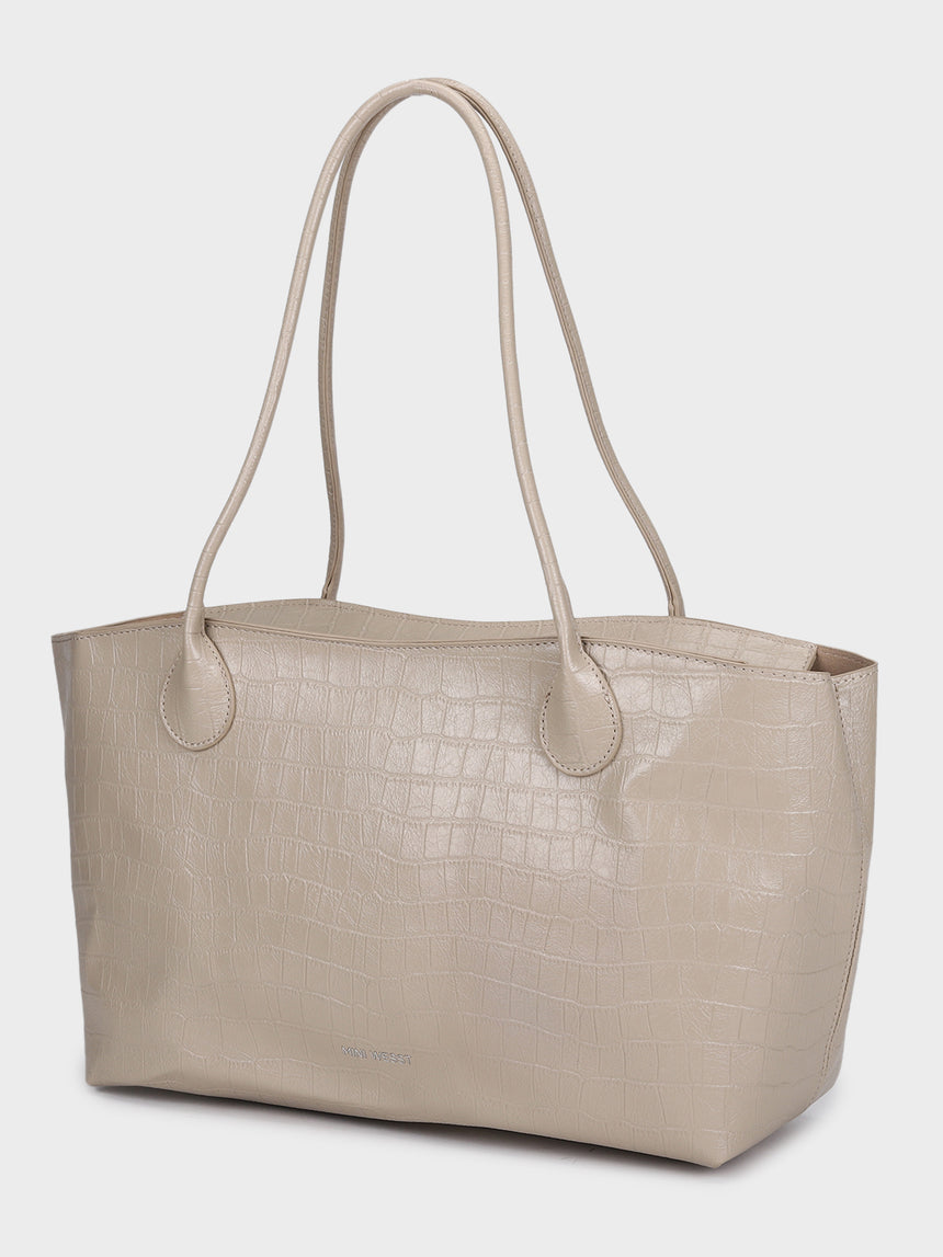 James Off White Tote Bag