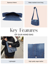 Denim Pocket Sling Bag