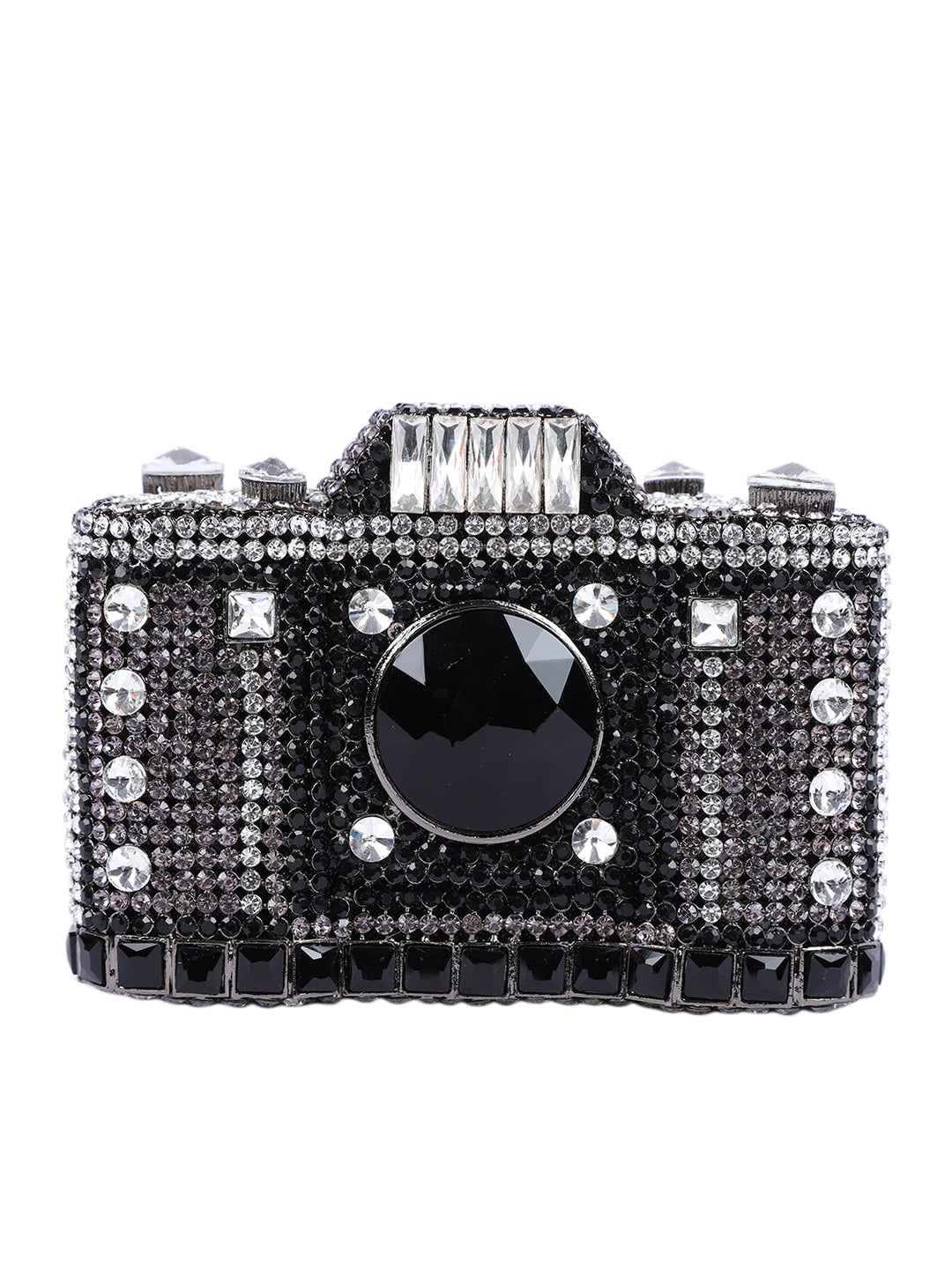 Camera Crystal Clutch