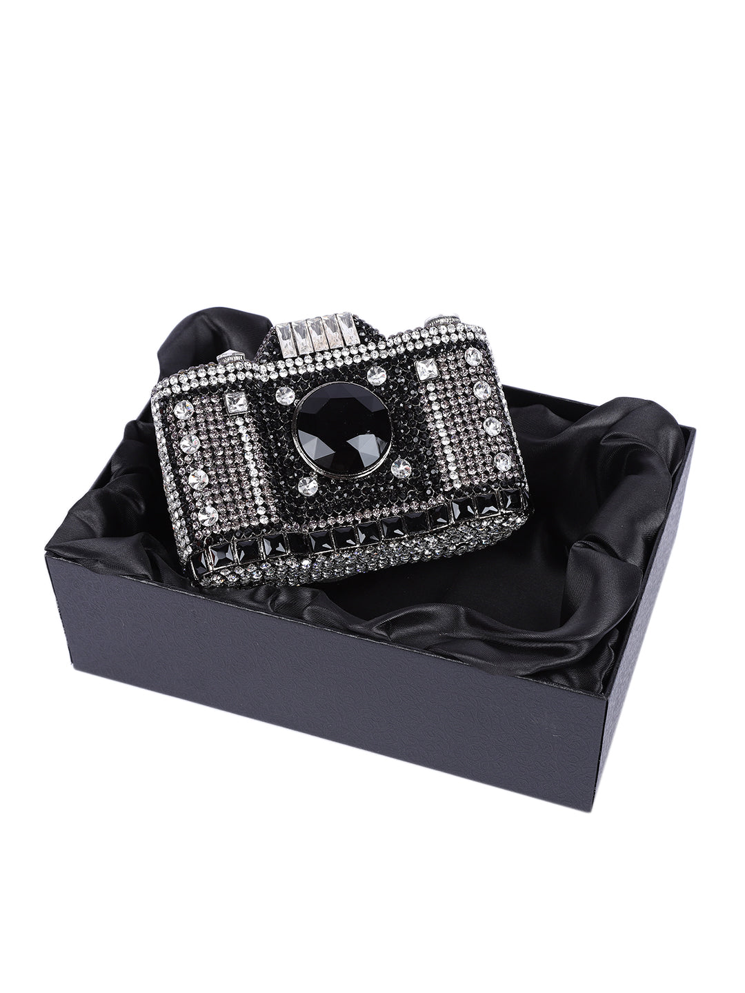 Camera Crystal Clutch