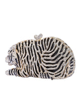 Tiger Crystal Clutch