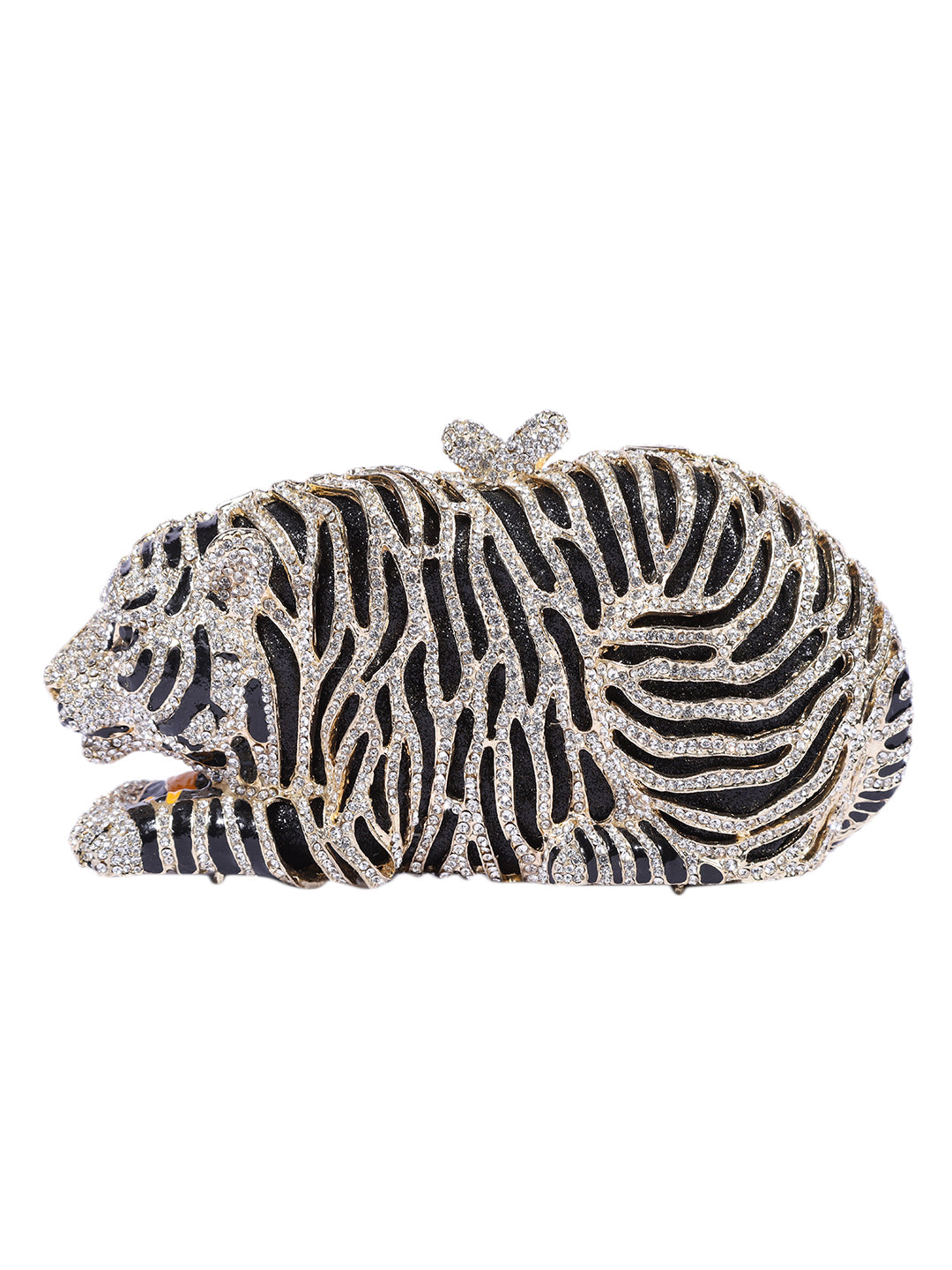 Tiger Crystal Clutch