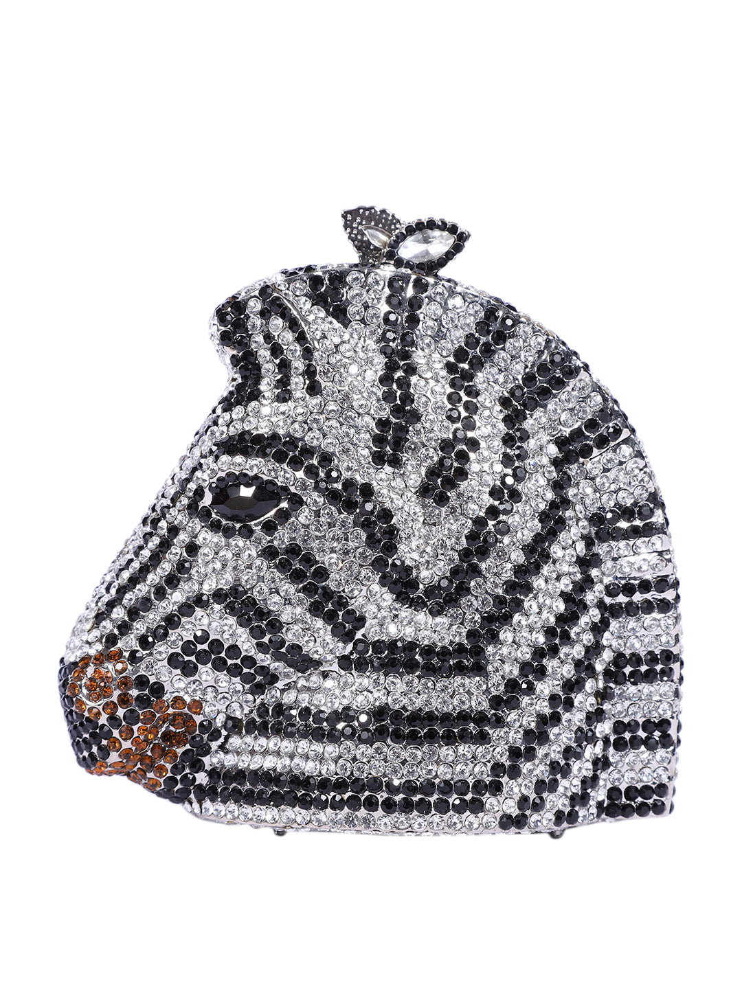 Zebra Crystal Clutch