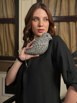 Bird Crystal Clutch