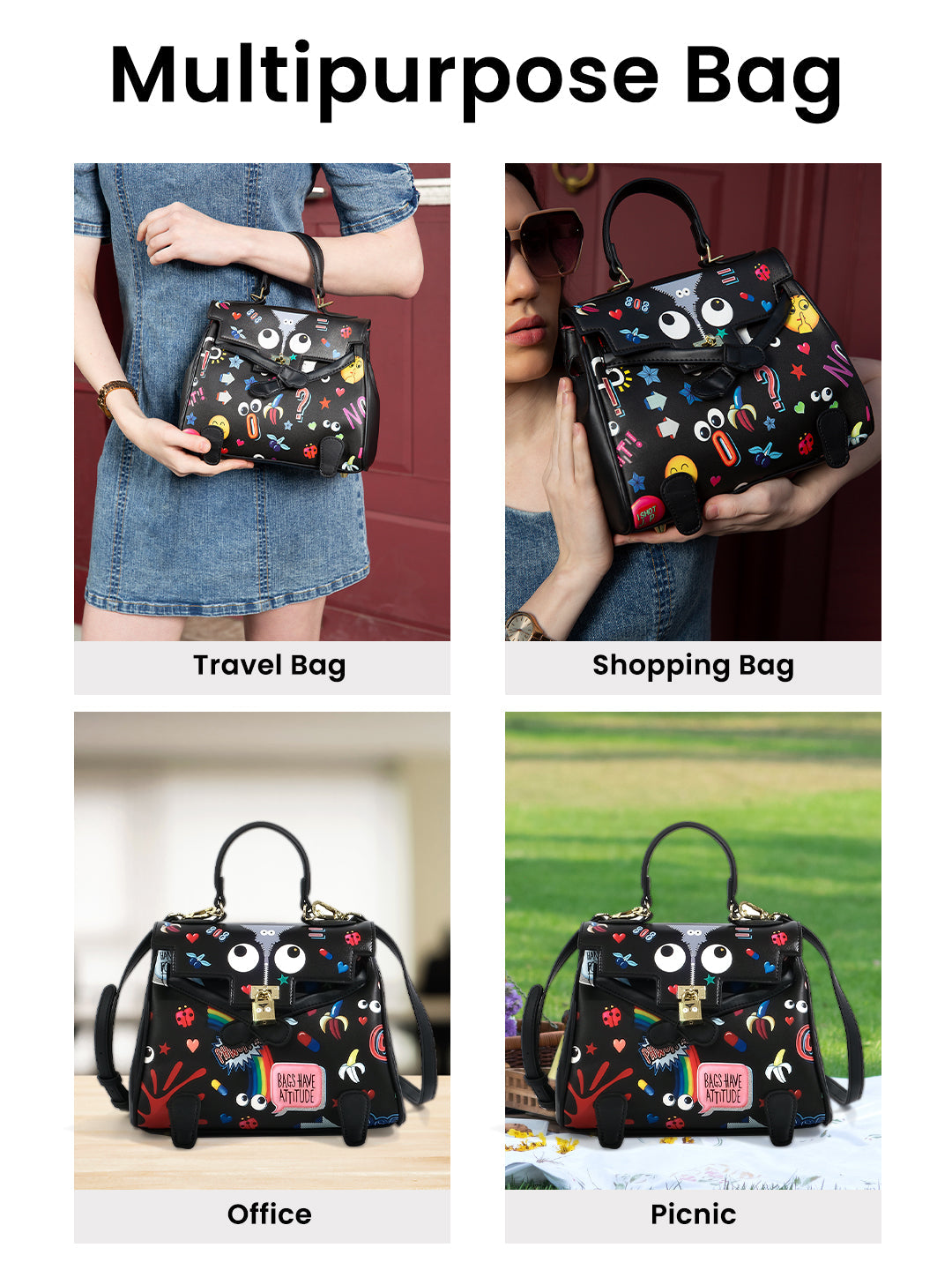 Eyetheme Bag Black Graphic Shoulder Sling – Miniwesst