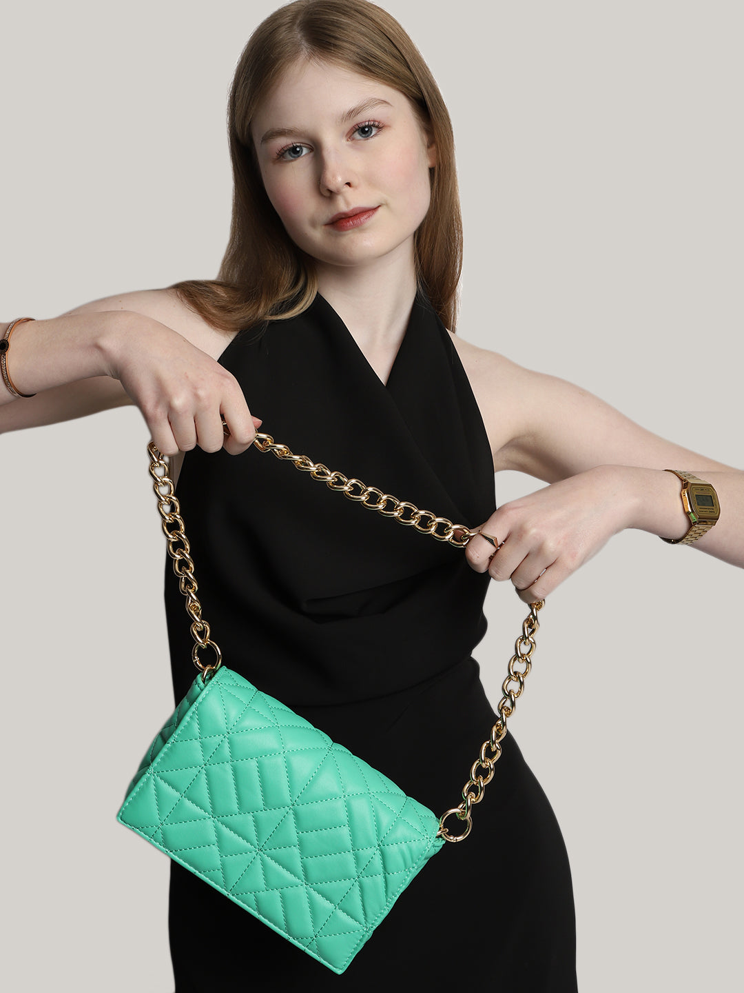 Zar Sling Bag Green Casual Colour Sling – Miniwesst