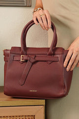 Thea Maroon Handbag