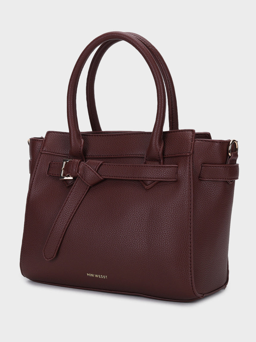 Thea Maroon Handbag