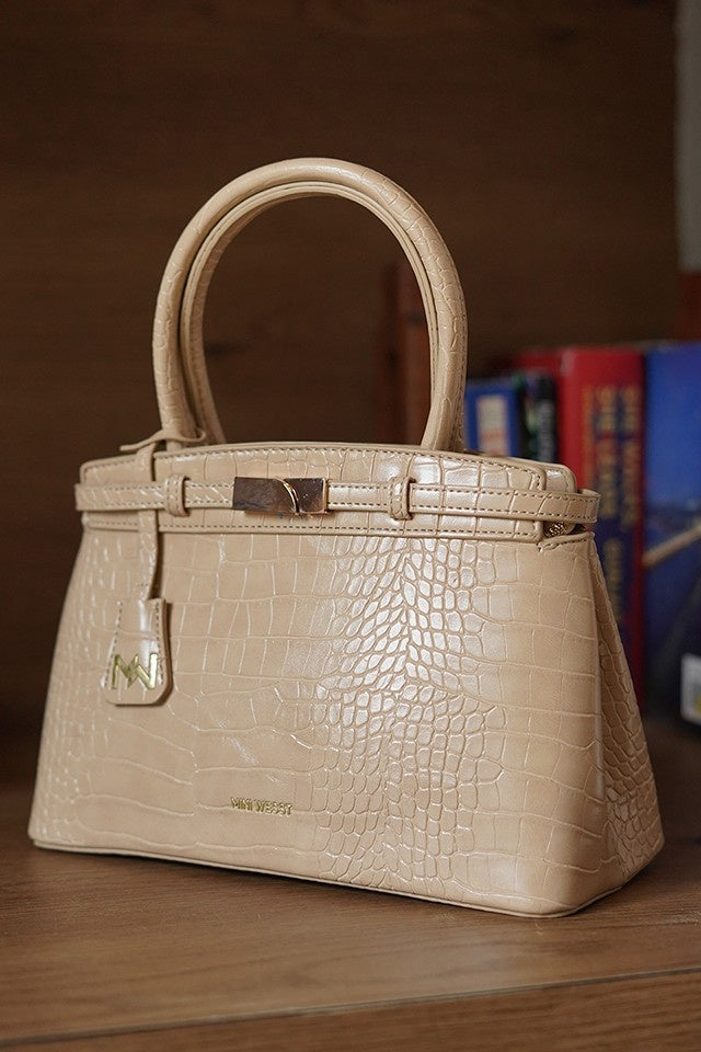 Sarah Beige Handbag