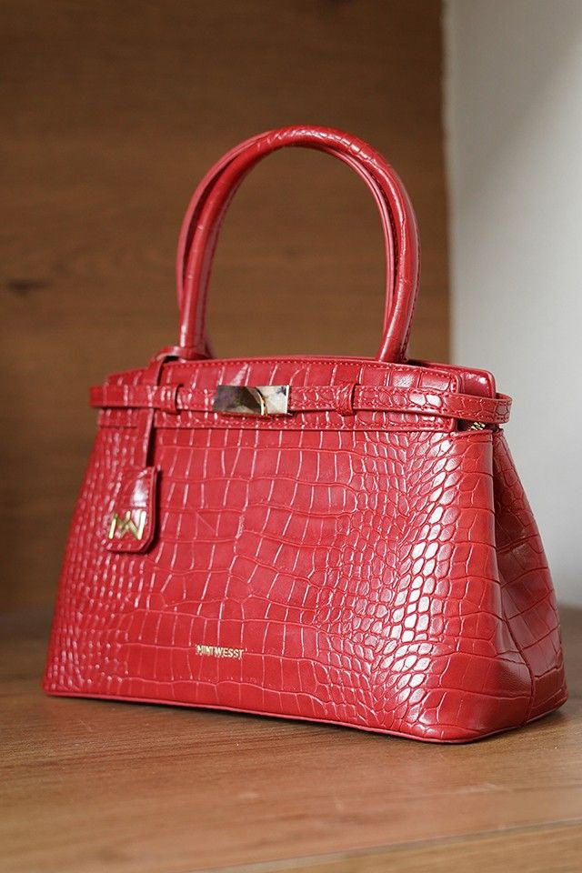 Sarah Maroon Handbag