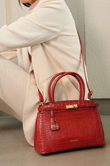 Sarah Maroon Handbag