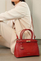 Sarah Maroon Handbag