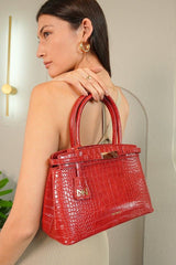 Sarah Maroon Handbag