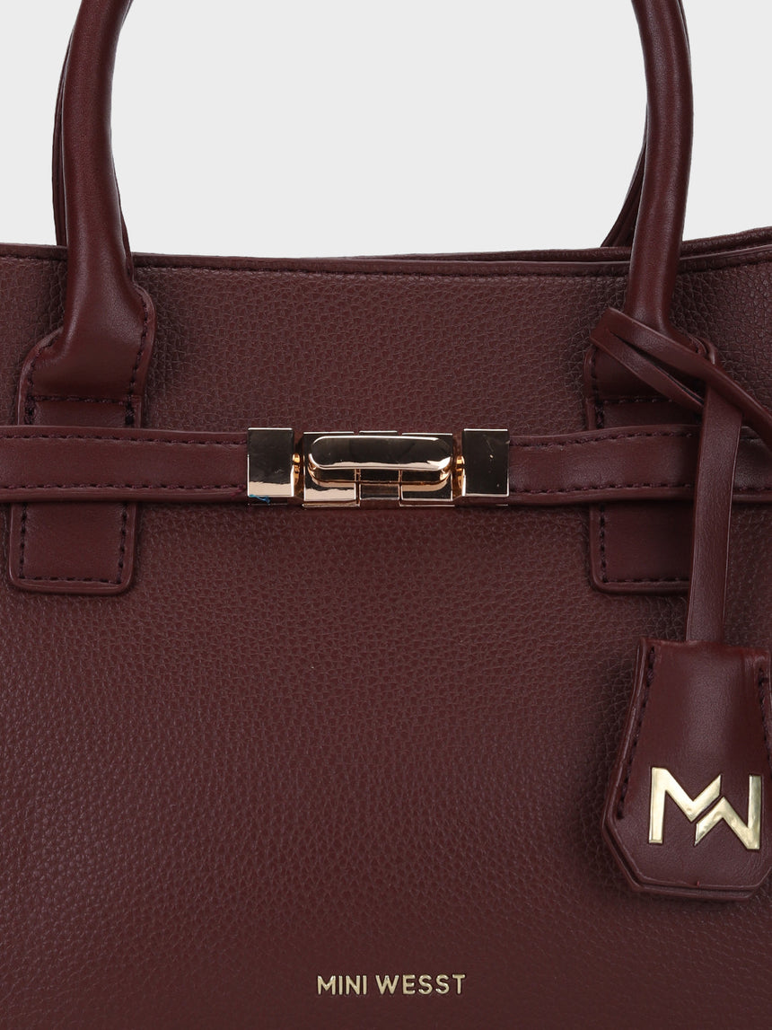 Zurich Maroon Handbag