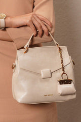 Zaria Off-White Handbag