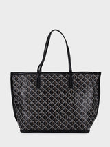 Yara Black Tote Bag With Pouch