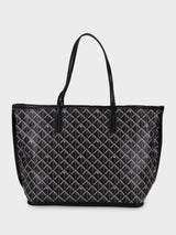 Yara Black Tote Bag With Pouch