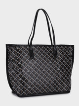 Yara Black Tote Bag With Pouch