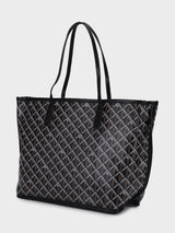 Yara Black Tote Bag With Pouch