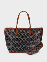 Yara Brown Tote Bag With Pouch