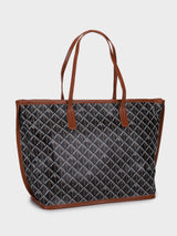 Yara Brown Tote Bag With Pouch