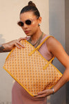 Yara Yellow Tote Bag With Pouch