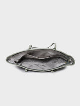 Yara Grey Tote Bag With Pouch
