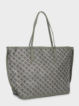 Yara Grey Tote Bag With Pouch