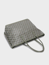 Yara Grey Tote Bag With Pouch