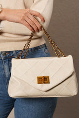 Elisa White Sling Bag