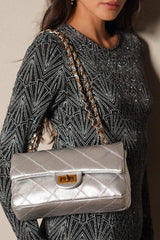 Elisa Silver Sling Bag