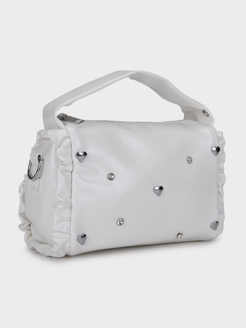 Linda White Sling Bag