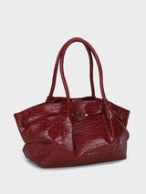 Hana Red Croco Totebag