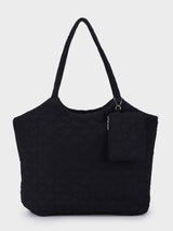 Hearts Black Dora Totebag With Pouch