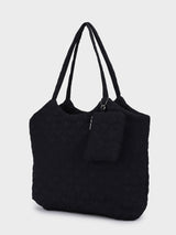 Hearts Black Dora Totebag With Pouch