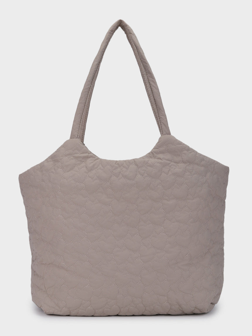 Hearts Grey Dora Totebag With Pouch