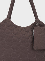 Hearts Dark Grey Dora Totebag With Pouch