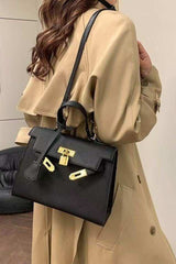 Sharon Black Birk Handbag